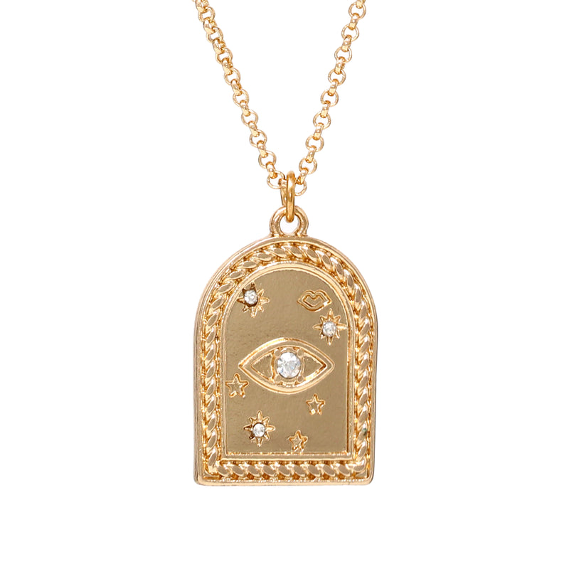 Double Layered Evil Eye Necklace