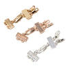 Detangler clasps without extension chains in gold, silver, and rose gold for a double layered or multiple layered necklace.