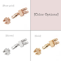 Detangler Clasp For Double Layered Necklace