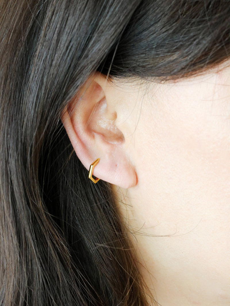 Teeny Tiny 14K Gold Baby Heart Earrings with Screw on Backs - The Jewelry  Vine