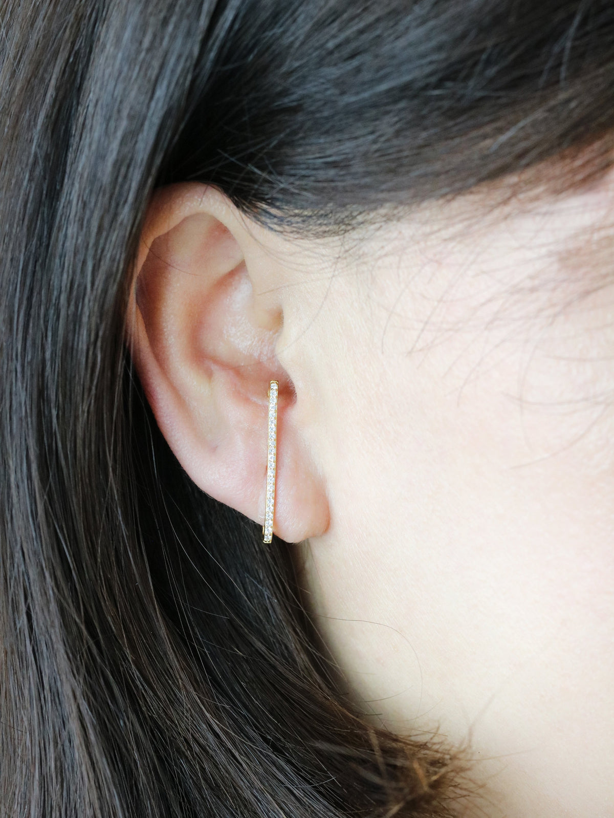Sterling Silver Bar Ear Cuff - Bauble Sky