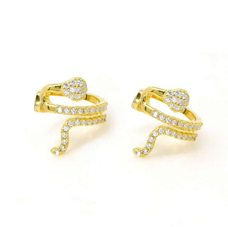 Sterling Silver Snake Ear Cuff - Bauble Sky