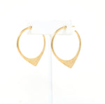 Gold Filled Textured Bold Hoop Earrings