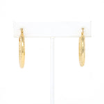 Gold Filled Hollow Bold Hoop Earrings