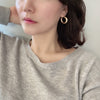 Gold Filled Hollow Bold Hoop Earrings
