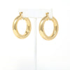 Gold Filled Hollow Bold Hoop Earrings