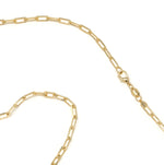 Gold Filled Thin Paperclip Chain Necklace