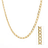 Gold Filled Textured Cuban Chain Necklace