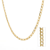 Gold Filled Textured Cuban Chain Necklace