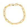 Gold Filled Bold Paperclip Chain Bracelet