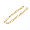 Gold Filled Bold Paperclip Chain Bracelet