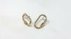 Mini Carabiner Lock Stud Earrings