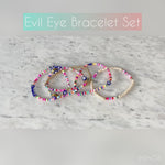 Evil Eye Stackable Set of 5 Bracelets